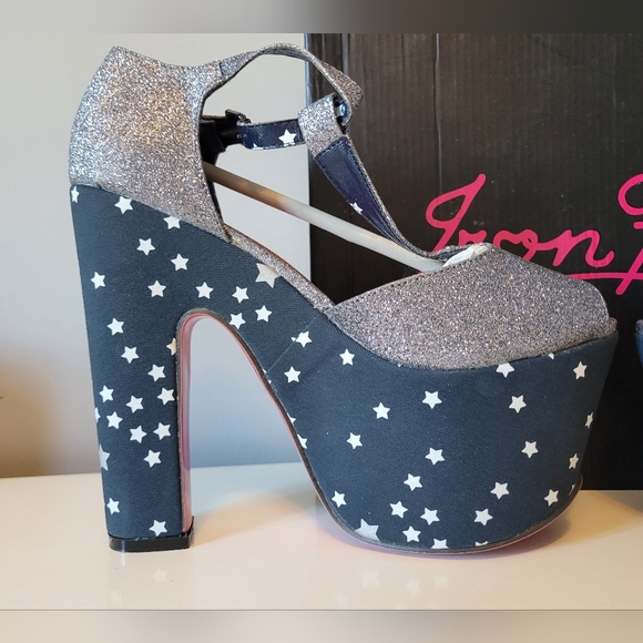 Iron Fist Starry Night Super Platforms, New with Flaws, Size 7 - Picture 9 of 13